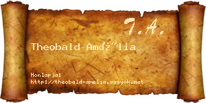 Theobald Amélia névjegykártya